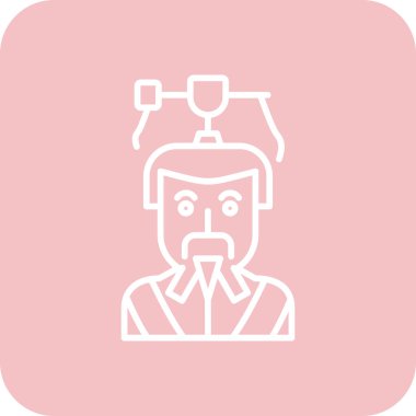 Sakallı bir adamın vektör çizimi