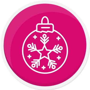 Noel ağacı simgesi, vektör illüstrasyonu