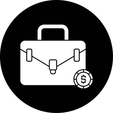 çanta çanta simgesi, vektör illüstrasyonu