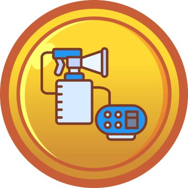 Bir gaz simgesinin vektör illüstrasyonu