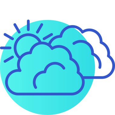 hava durumu web simgesi vektör illüstrasyonu