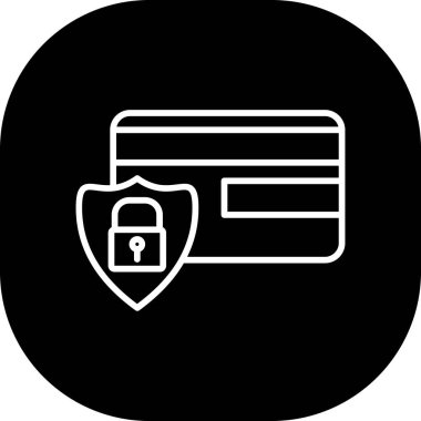 Moda Biçimli İzole Arkaplanda Kredi Kartı Simgesi