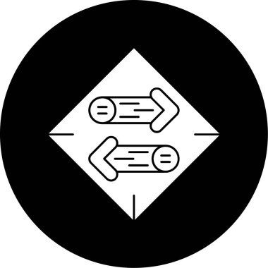 Vektör evrensel simgesi Trendy bakmak.