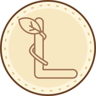 Bir yılanla paranın vektör çizimi