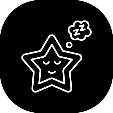 Bir yıldız simgesinin vektör illüstrasyonu