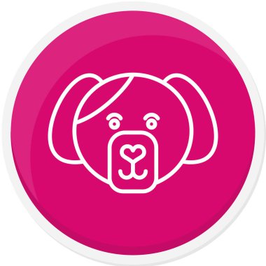 köpek simgesi vektör illüstrasyonu