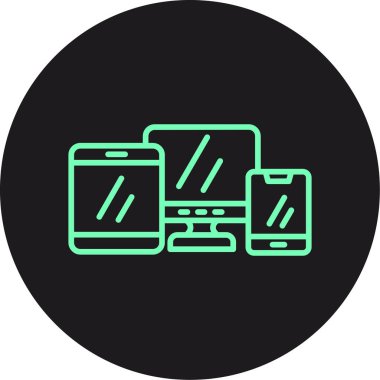 cep telefonu simgesi, basit vektör illüstrasyonu