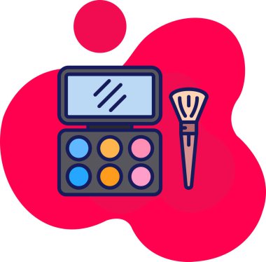 Fırça simgesi vektör illüstrasyonu