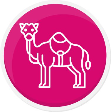 Bir deve simgesinin vektör çizimi