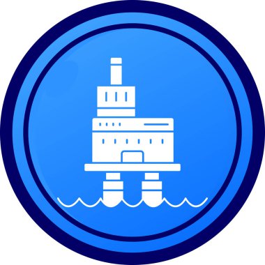 Gemi. Web simgesi basit illüstrasyon