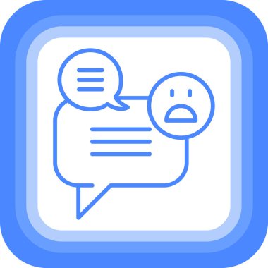 Sohbet ikonu. Moda düz tasarım simgesi beyaz arkaplanda izole edildi. Sohbet sembolü, cep telefonu için basit web sembolü. 10 saniye..