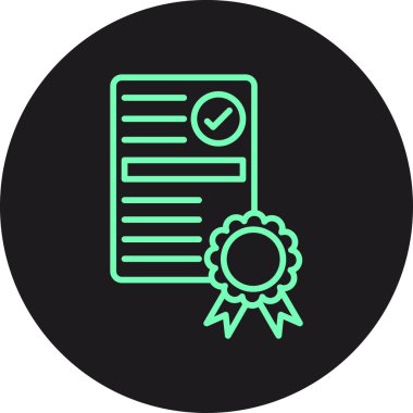 Rozet simgesi, vektör illüstrasyonu