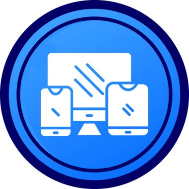 Bir smartphone simge vektör çizim