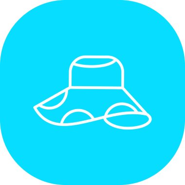 hat simgesi, vektör illüstrasyonu basit tasarım