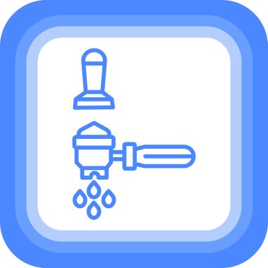 Bir şırınga simgesinin vektör çizimi