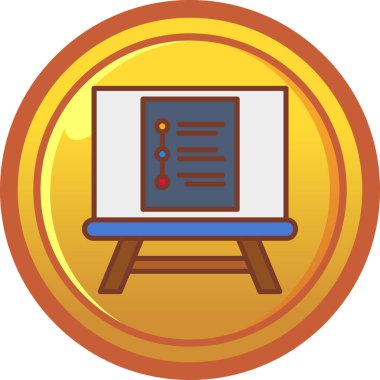 business finanse vektörü modern simge illüstrasyonu