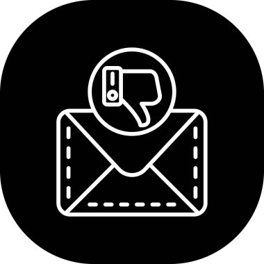 Vektör E- posta simgesi illüstrasyonu