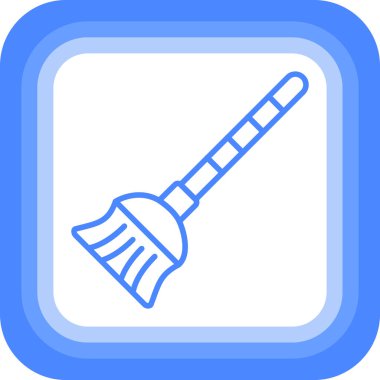 Süpürge simge vektör çizim