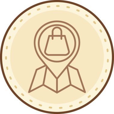 Rozet ikonu vektör illüstrasyonu. rozet sembolü