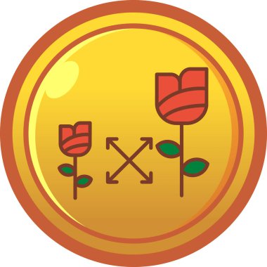 Bir çiçeğin vektör illüstrasyonu