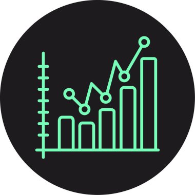 İş ve finans simgesinin vektör illüstrasyonu