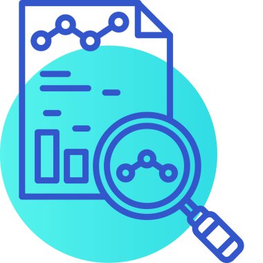 İş dünyasındaki analiz iş analizi simgesi - yönetim kategorisi