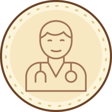 Tıbbi maskeli bir kadının vektör çizimi