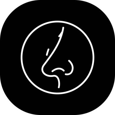 Benzersiz kadın yüz vektör simgesi