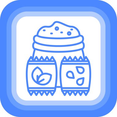 Kavanoz. Web simgesi basit illüstrasyon