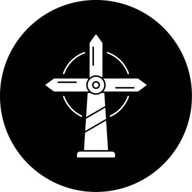 Modern b 'nin vektör illüstrasyonu silah ikonundan yoksun