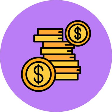 Dolar Sikkesi. Basit tasarım