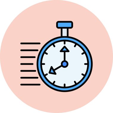 zaman simgesi, vektör illüstrasyonu basit tasarım