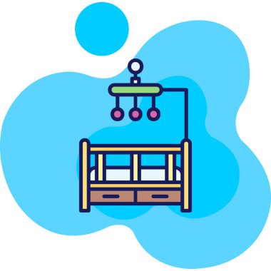 Yedek kulübesi Web simgesi basit illüstrasyon