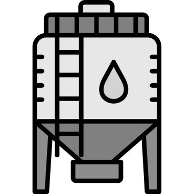 Yakıt deposu. Basit resimleme