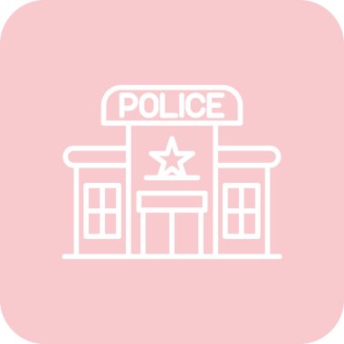 Polis ikonunun vektör illüstrasyonu