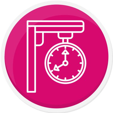 Saat simgesinin vektör illüstrasyonu