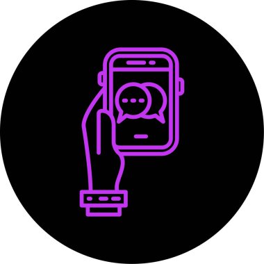 Vektör telefon simgesi illüstrasyonu