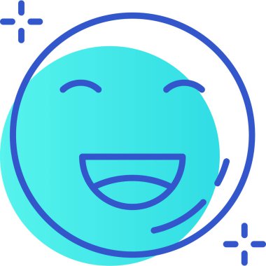 Mutlu Emoji 'ler. Basit tasarım