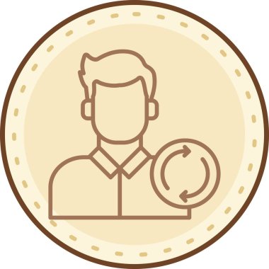 Bozuk parası olan birinin vektör çizimi