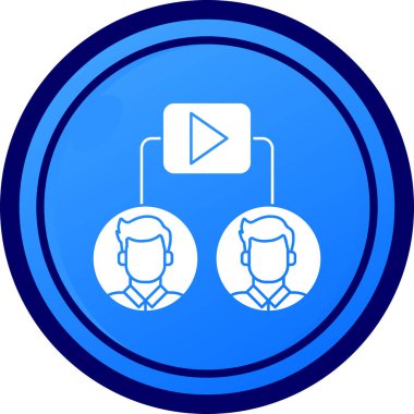 İş simgesinin vektör illüstrasyonu