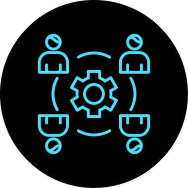 İş ve finans simgesinin vektör illüstrasyonu