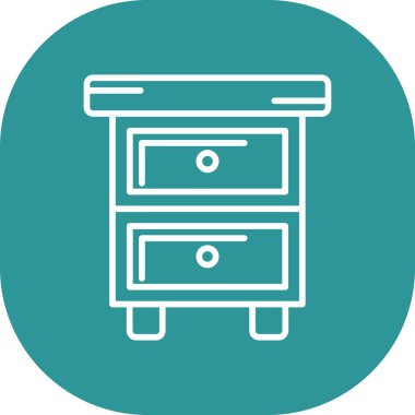 mobilya ikonu vektör illüstrasyonu