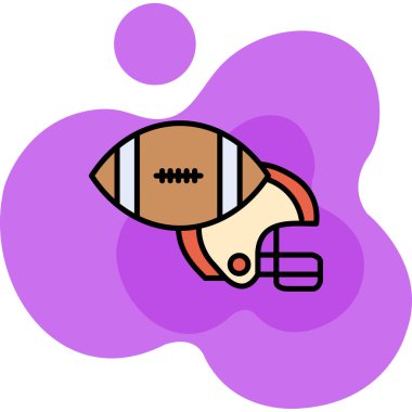 Futbol. Web simgesi basit illüstrasyon