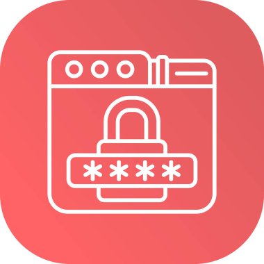 ikon vektör illüstrasyonunu kilitle