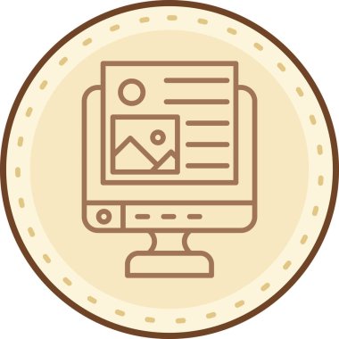 seo modern simgesinin vektör illüstrasyonu