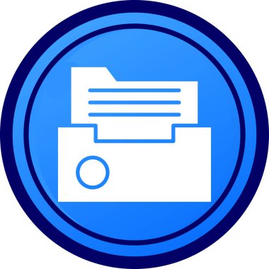 Belge. Web simgesi basit illüstrasyon