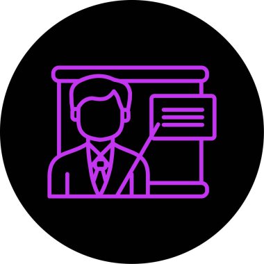 Bir insan simgesinin vektör illüstrasyonu