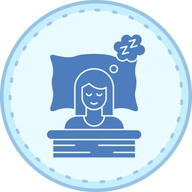 kız simgesi, basit illüstrasyon