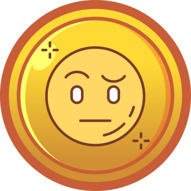 bozuk para yüz simgesi simgesi