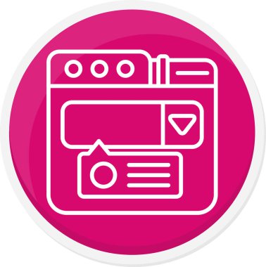 Mutfak fırın vektör simgesi